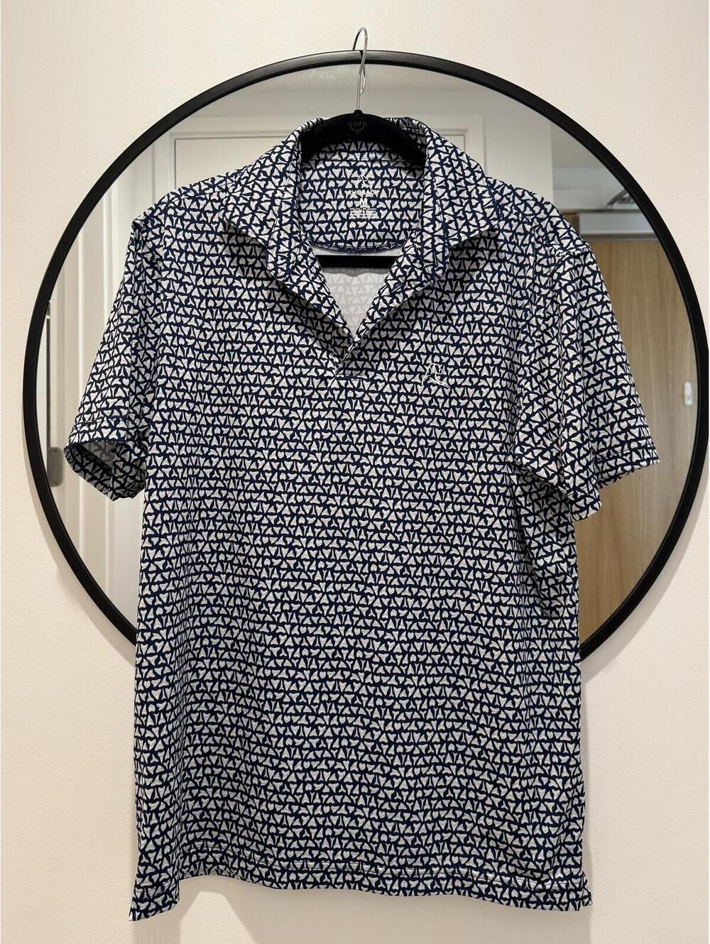 Rhoback “The Shark Tooth” Performance Golf Polo Men’s Medium (Rare print!)